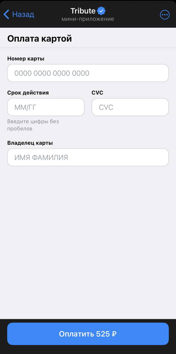 Шаг 7: Реквизиты и оплата